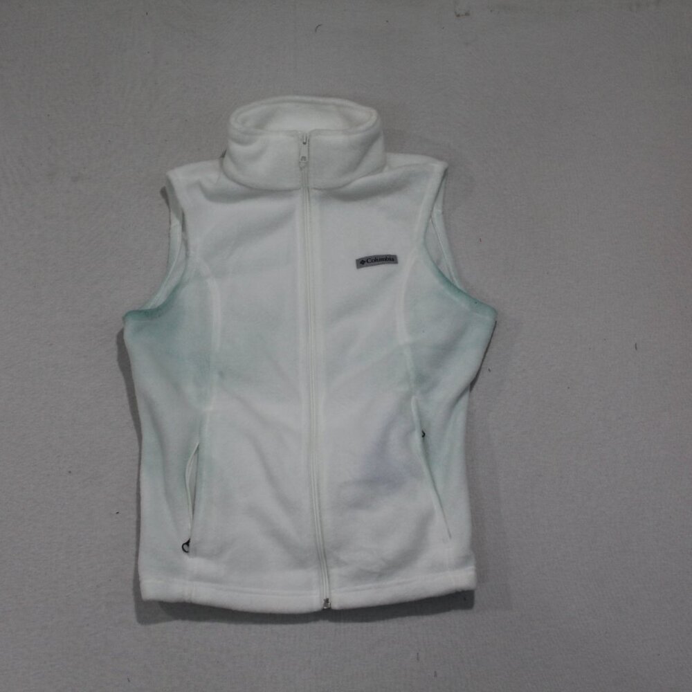 Columbia Women White Sweater Vest Sleeveless Size Medium - Picture 1 of 9